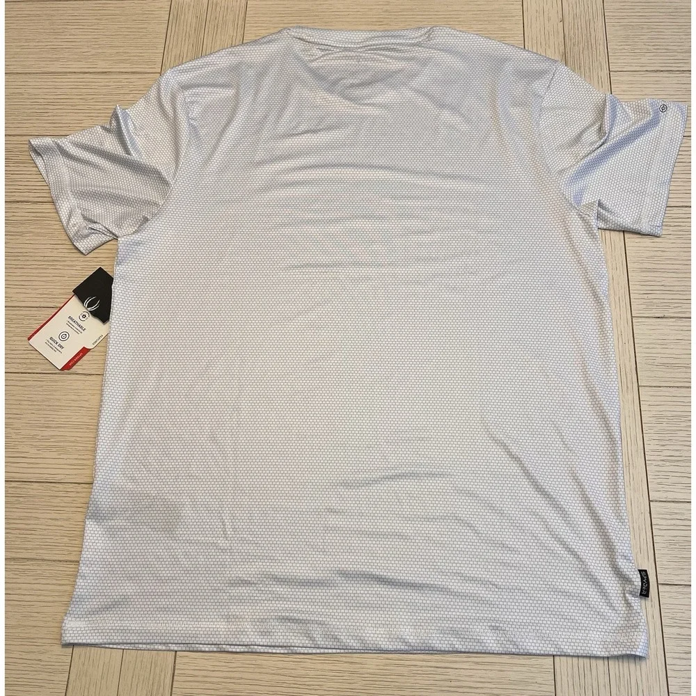 NWT Spyder Swim Men's Breathable, Quick Dry Rash Guard. UPF 30+, White. Sz M‎